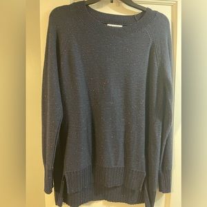 Navy blue w/ red specks sweater